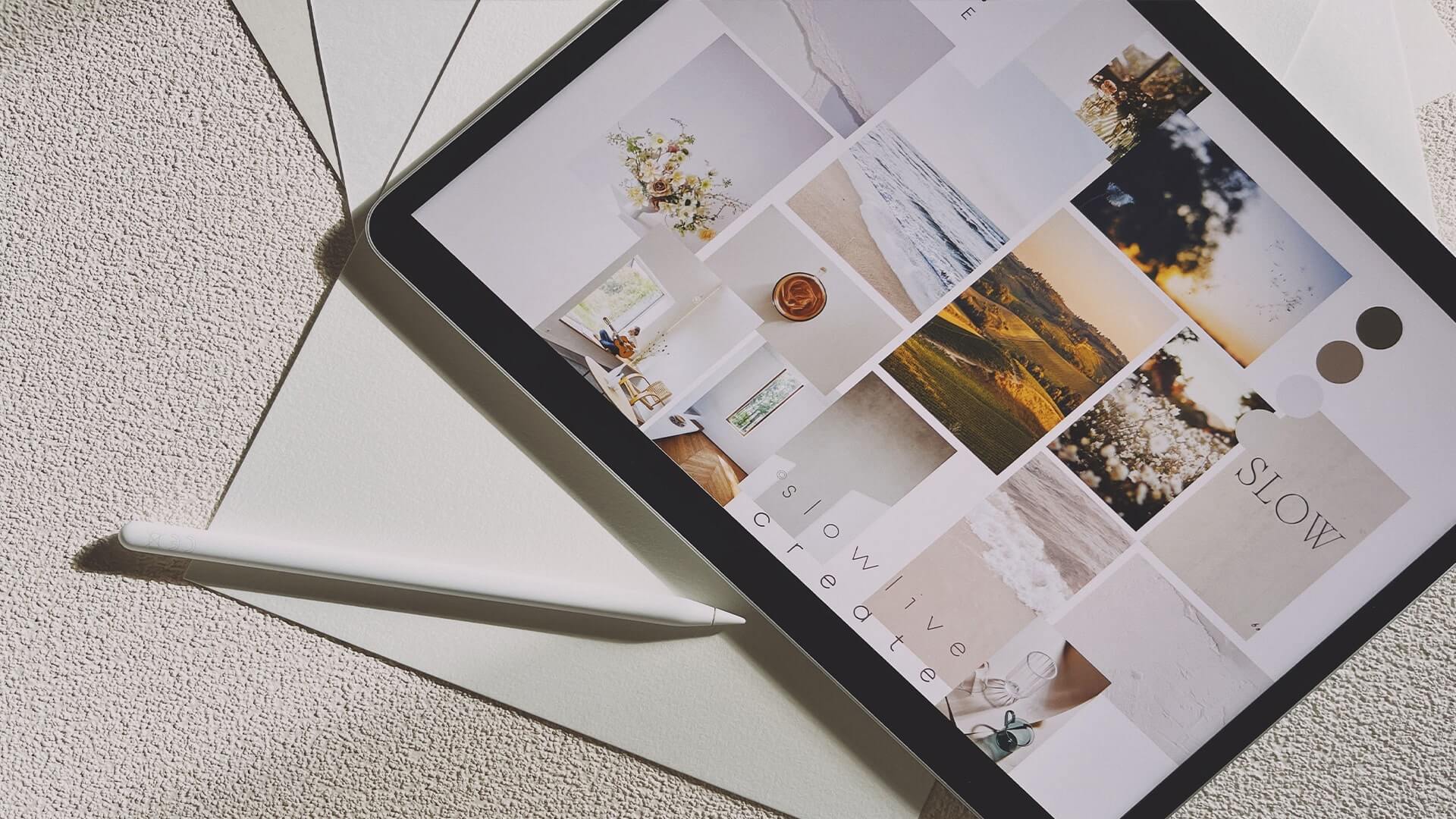 branding marketing mood board