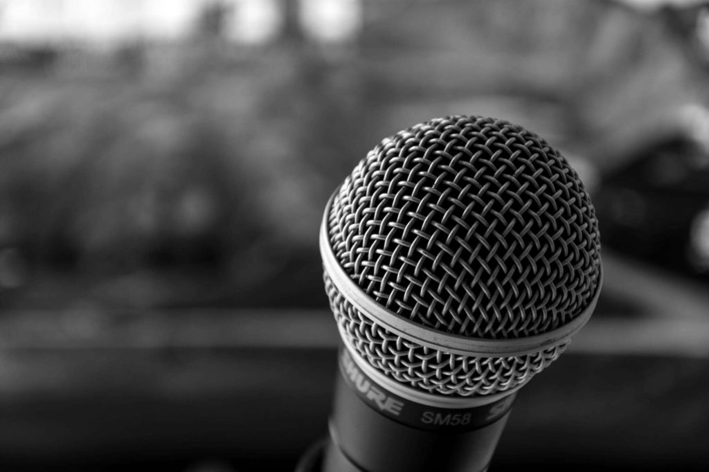 microphone for pr announcement