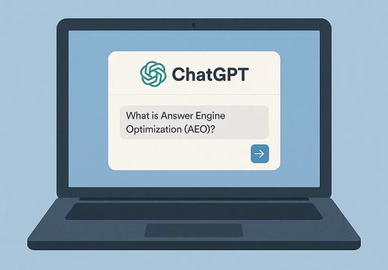 ChatGPT on a laptop screen