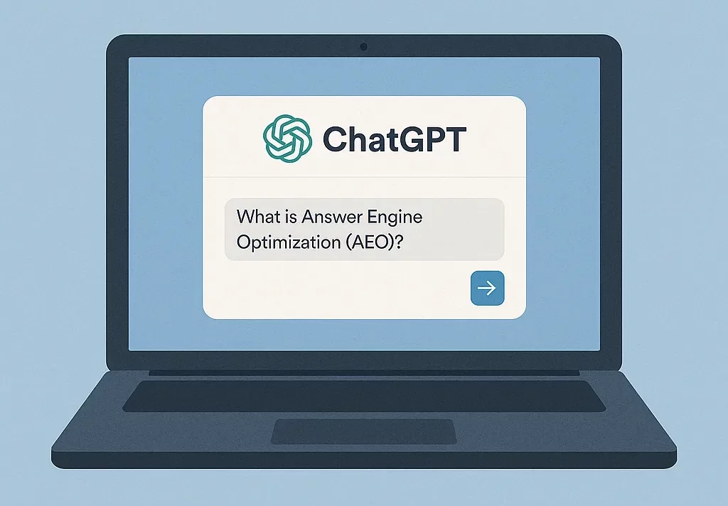 ChatGPT on a laptop screen